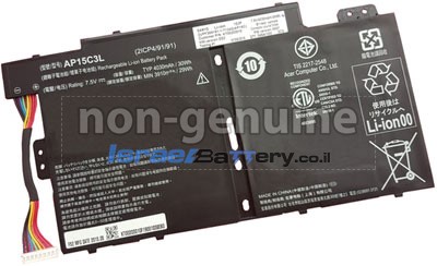 Acer AP15C3L(2ICP4/91/91) סוללה חלופית